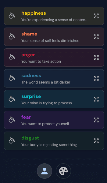 palette: identify your emotions