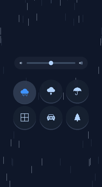 rain: ambient background noise